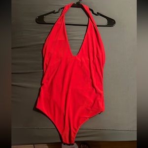 Bright Red Bodysuit